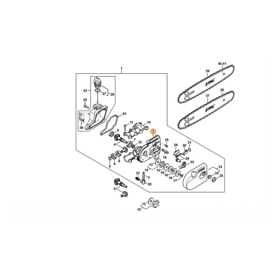 STIHL  Obudowa przekładni 4182 641 0300